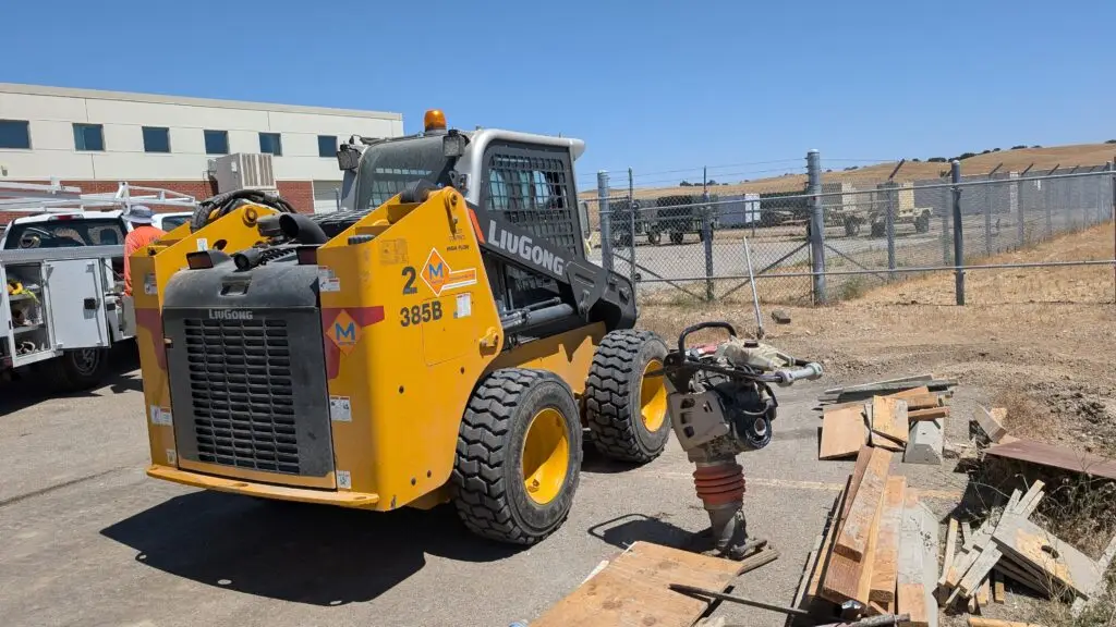 Trenching Electrical conduit